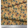 thumbnail image 3 of Soimoi Cotton Jersey Fabric Leaves & Floral Artistic Decor Fabric Printed Yard 58 Inch Wide, 3 of 3