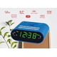 thumbnail image 3 of HANNLOMAX HX-158CR Radio despertador, radio FM, pantalla LED de 0,7", 1 puerto USB para carga de 1 A y 1 puerto USB para carga tipo C de 2,4 A, solo funcionamiento con CA (azul), 3 of 5