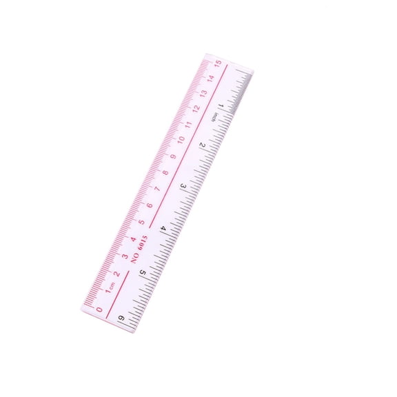 1Pcs Centimeter Inch Scale Ruler, 6" Plastic Ruler Small Ruler for Measuring Suitable for Schools and Suitable for Artists Designers and Students Etc