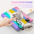 thumbnail image 5 of XYX Case for Xiaomi Pad 7/Xiaomi Pad 7 Pro 11.2 inch with 360 Degree Rotating, Hand Strap, Shoulder Strap, Colourful Pink, 5 of 7