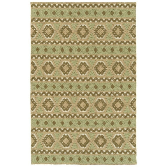 Kaleen Ayrlies Garden AGC01-50 Rug in Green - (9 Foot x 12 Foot)