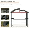 thumbnail image 5 of Outsunny 8' x 5' Grill Gazebo Shelter with Interlaced Vented Polycarbonate Roof, Outdoor BBQ Gazebo with Side Shelves for Hanging Tools, 5 of 9