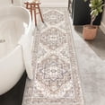 thumbnail image 5 of 2 x 8 ft Washable Hallway Runner Rugs, Non-Slip Soft Kitchen Rug Runner Laundry Room Rug, Vintage Floor Runner for Kitchen Entryway Laundry Room, 5 of 10