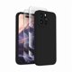 thumbnail image 1 of Chenchen Designed for iPhone 15 Pro Case, Silicone Upgraded [Camera Protection] Phone Case with [2 Screen Protectors], Soft Anti-Scratch Microfiber Lining Inside, 6.1 inch, Black, 1 of 1