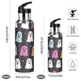 thumbnail image 2 of Yayeee 20oz Insulated Water Bottle Double Wall Stainless Steel with Flip Straw Lid, Colorful Halloween Ghost, 2 of 7