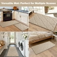 thumbnail image 5 of Findosom Bathroom Rugs Sets 3 Pcs,Non Slip Soft Absorbent Microfiber Bath Mats and U-Shaped Contour Toilet Rug,Machine Washable Plush Shaggy Bath Mat Set for Bathroom 18"x26"+18"x48"+U 20"x24" Beige, 5 of 9