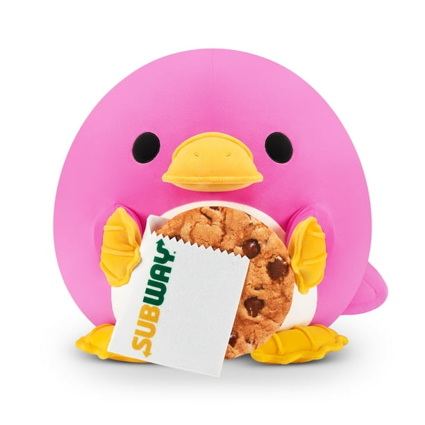 Juguete de peluche ZURU Snackles Series 2 Platypus & Subway de 20 cm con aperitivo