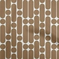 thumbnail image 1 of oneOone Cotton Jersey Brown Fabric Geometric Craft Projects Decor Fabric Printed By The Yard 58 Inch Wide, 1 of 4