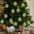 thumbnail image 4 of 12pcs Flocked Christmas Balls, Dark Velvet Matte Flocking Tree Ornaments, Shatterproof Decorative Balls with Rich Colors, Perfect for Christmas Tree & Holiday Wreath Decoration, 2.36in, Green, 4 of 7