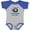 Baseball Heather and Royal, variant on Inktastic Grammy and Grandpa Love Me Grandson Boys Baby Bodysuit