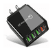 thumbnail image 1 of Cubo Cargador Carga Rapida Qc3.0 Turbo 4 puertos Usb 5-12v Color Negro, 1 of 4