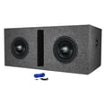thumbnail image 1 of (2) Rockville W8K6D2 V2 8" 1400w Peak Car Subwoofers+Vented Sub Box Enclosure, 1 of 17