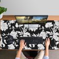 thumbnail image 4 of Long Mouse Pads for Desk,Pioneer Flower Floral Print Pattern Desk Mats on Top Of Desks, Desk Mouse Pad Extra Large with 3mm Non-Slip Base and Stitched Edge for Gaming,Office,Work,Home 47.3"x23.6", 4 of 6