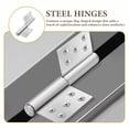 thumbnail image 3 of FENGGUIQU 1Par Bisagras Para Puertas Interiores De Inoxidable Color Plata, 3 of 8