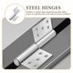 thumbnail image 3 of FENGGUIQU 1Par Bisagras Para Puertas Interiores De Inoxidable Color Plata, 3 of 8