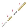 thumbnail image 3 of Perforadora central automática, perforadora central con resorte de latón de 5 pulgadas con tensión ajustable, herramienta manual para metal o madera, paquete de 4, 3 of 5