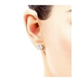 thumbnail image 5 of Charles & Colvard 14K White Gold Moissanite 7.5mm Round Stud Earrings 3.00cttw DEW, 5 of 7
