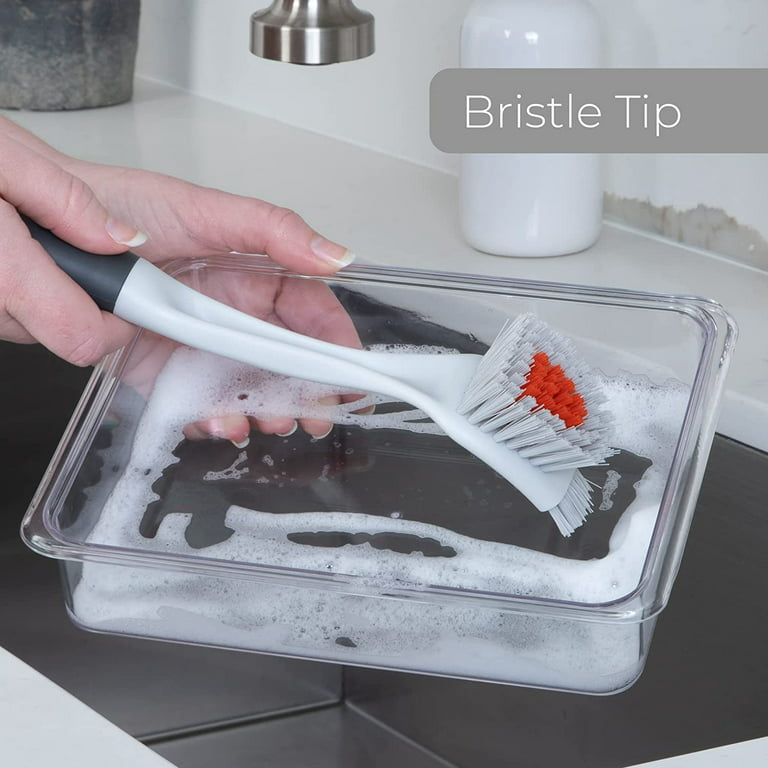 Smart Design Grout Brush - Non-Slip Handle - Non-Scratch - Long Lasting Bristles