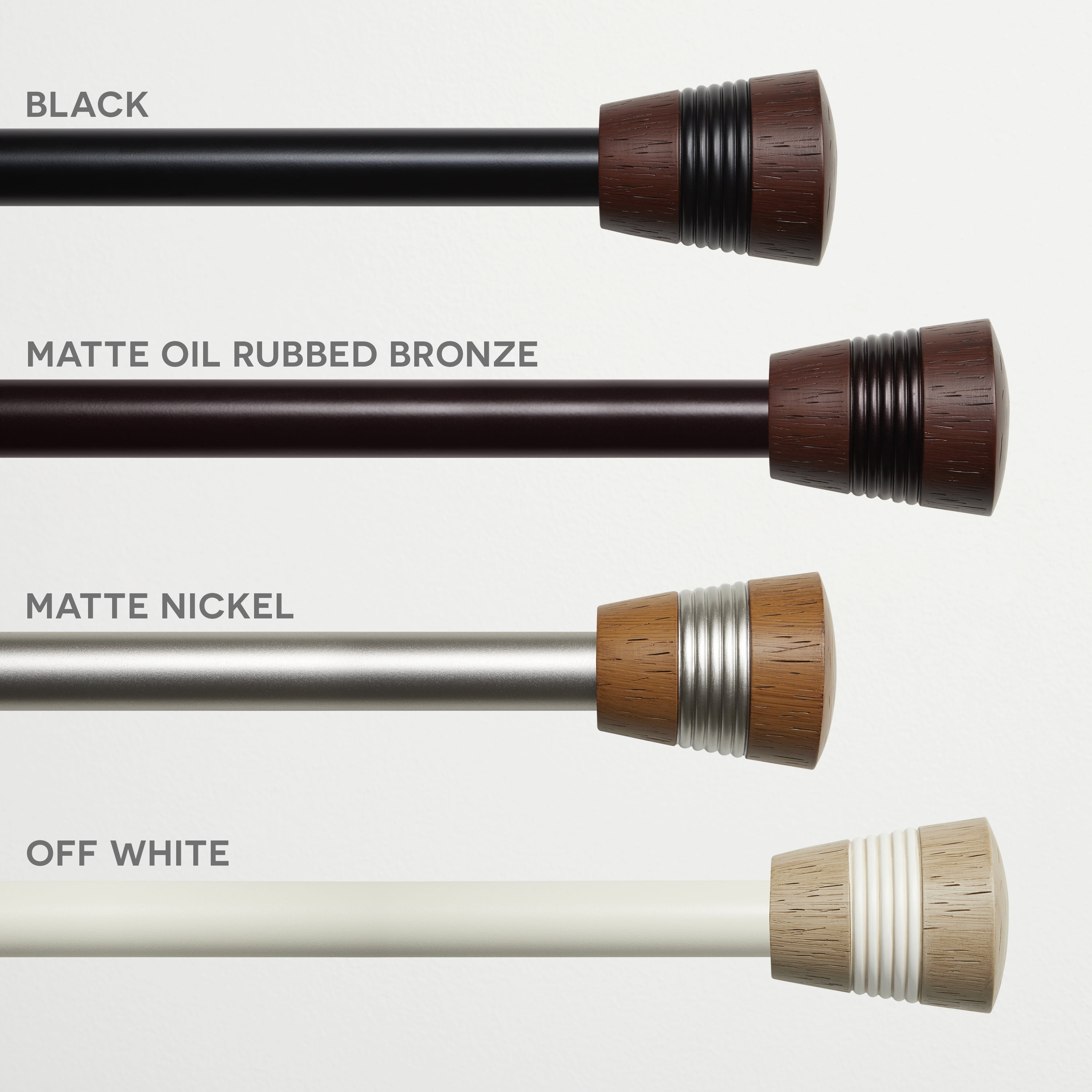 Exclusive Home Hillhurst Window Curtain Rod and Finial Set
