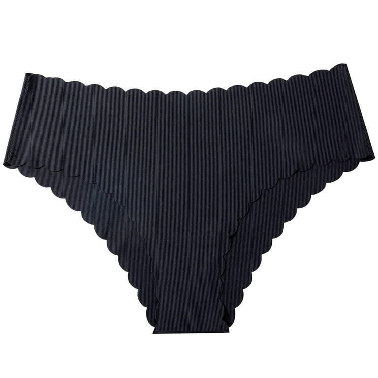 adviicd Thinx Period Panties For Teens Women's Underwear Comfies Microfiber  French Cut Black Medium 