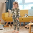 thumbnail image 4 of FORMRS Toddler Unisex Long Sleeve Top and Pants Pajama Set 2-Piece Sleepwear, Sizes 18M-8Y, Floral Wilderness Pattern, 4 of 6