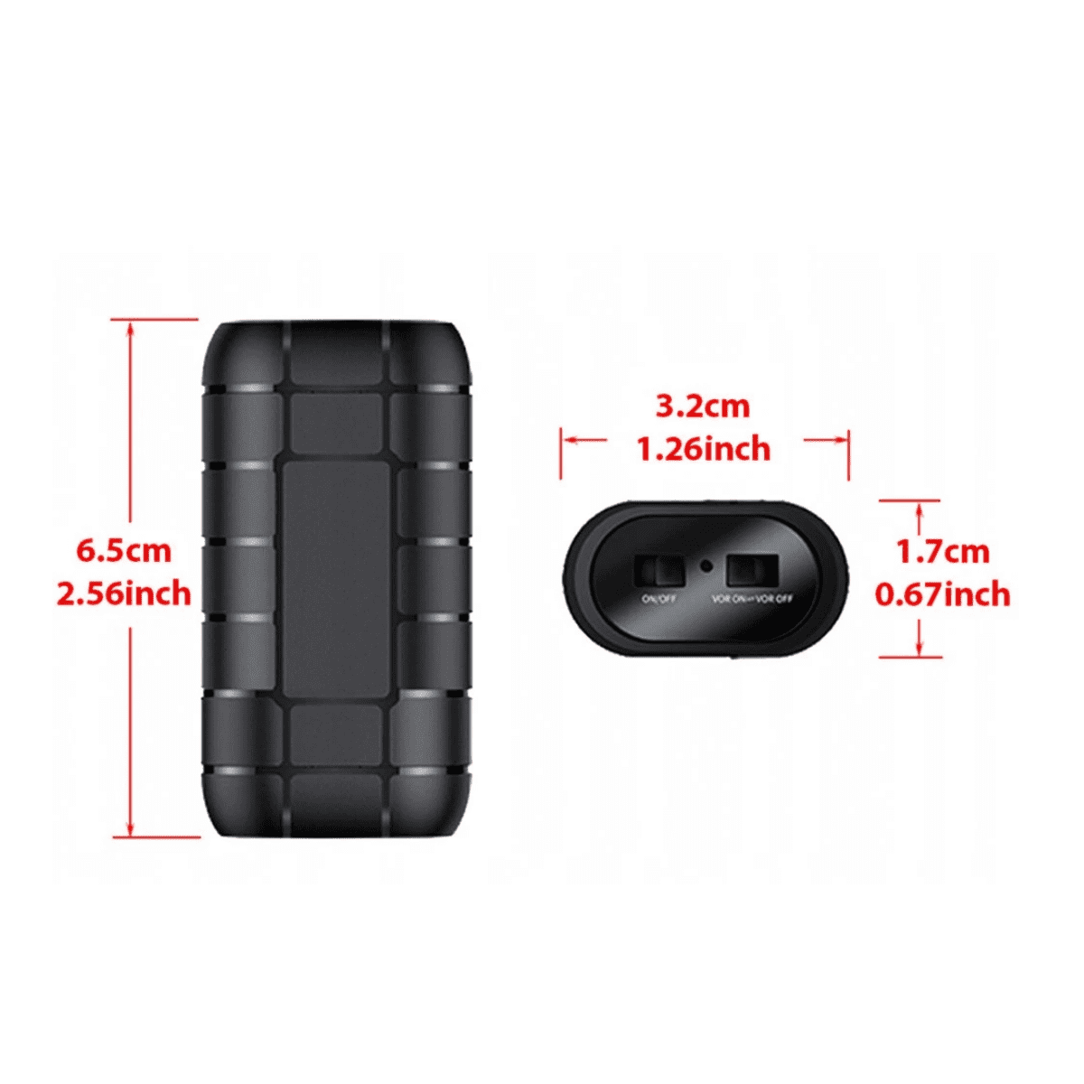 Mini Hidden Spy Voice Activated Audio Recorder 64GB Magnetic Portable Digital Recording Device MP3 Music Player Without Memory Card