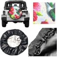thumbnail image 3 of Red Hibiscus Flowers Hummingbird Spare Tire Cover,Cute Funny Wheel Protectors Weatherproof Universal Fit for Trailer Rv SUV Truck Camper Trailer Travel Outdoor, 3 of 10