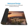 thumbnail image 3 of Rateoe Sunset Calf Flower Field Print Mouse Pad - Extended Large Gaming Mousepad,Non-Slip Stitched Edge,16x29.5 Inch, 3 of 8