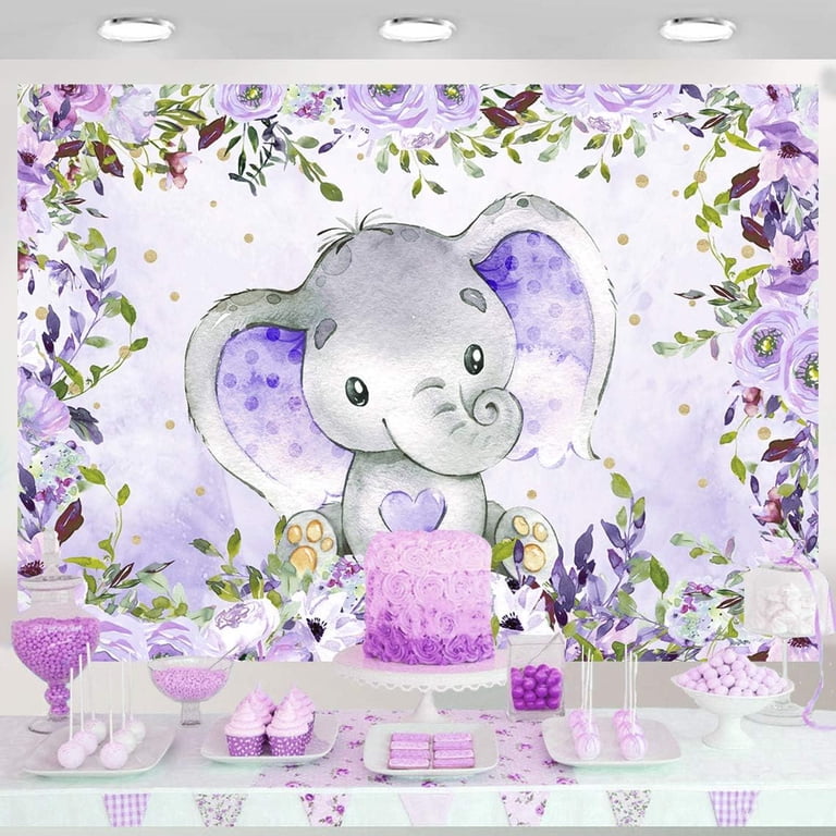 Birthday Party Little Peanut Elephant Baby Shower Decorations