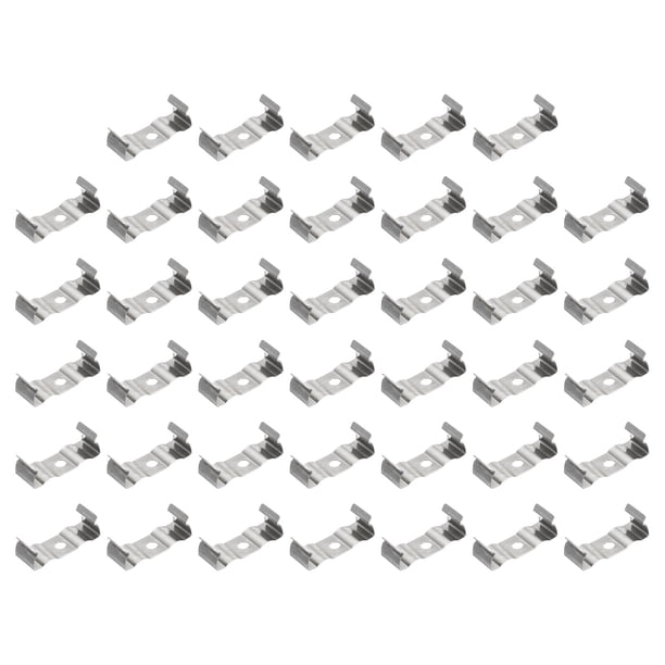 Soporte de clips T8 Uxcell, 40 piezas, soporte para lámpara de tubo fluorescente LED integrado