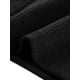 thumbnail image 5 of Vestido midi casual sin mangas de tirantes ajustables de pana para mujer INSPIRE CHIC con bolsillos en color negro, talla XS, 5 of 6