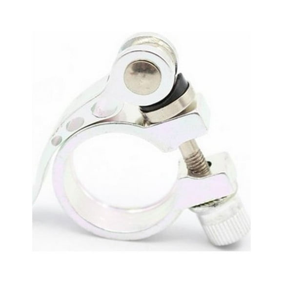 GLFILL Collier de Tige de Selle de Vélo de Montagne 25.4/28.6/31.8/34.9mm à Dégagement Rapide Support de Tige de Selle de Bicyclette Ultraléger Pièces d'Accessoire de Cyclisme Argent 28.6