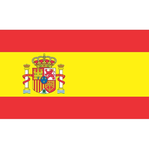 StickerTalk Flag of Spain Magnet, 5 inches x 3 inches