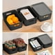 thumbnail image 4 of Cesta de almacenamiento de plástico con tapa negra, 4 of 5