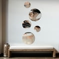 thumbnail image 3 of Designart "Beyond Boundaries Brown and Black V" Abstract Metal Wall Art Set of 5 Piece, 3 of 5