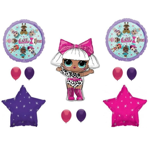 XL LOL Surprise Doll Diva Birthday party Balloons Decoration Supplies