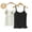 Black+White, variant on Women'S Tank Tops With Built-in Bra Comfortable and Breathable, Suitable for Both Outer and Inner Wear With thin Spaghetti Straps White L
