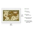 thumbnail image 2 of New and Old - Nova Et Vetera - World Route Map - Planisphere - Vintage Airline Travel Poster by Lucien Boucher c.1939 - Japanese Unryu Rice Paper Art Print (Unframed) 17 x 22 in, 2 of 4