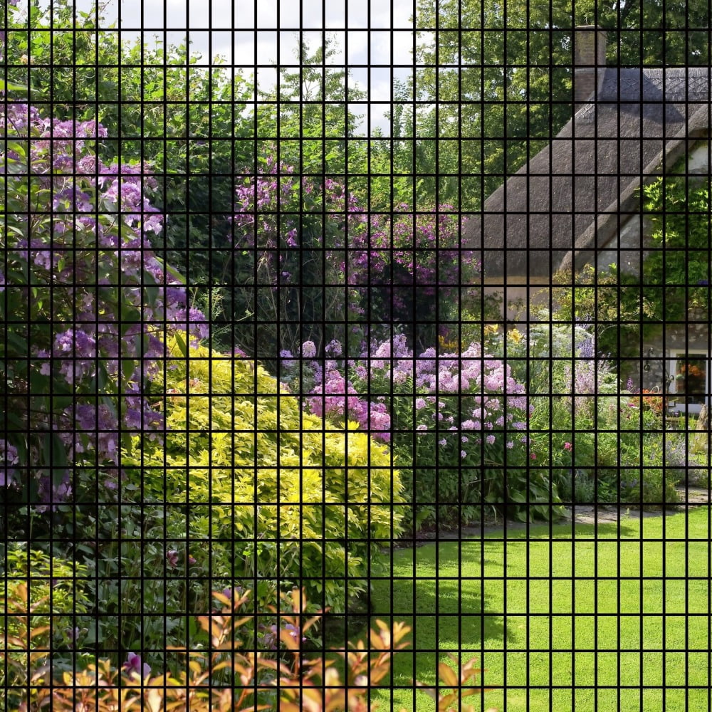 36in x 50ft Black PVC Coated Welded Wire Mesh Roll, 2" x 3" 16 Gauge Hardware Cloth for Chicken Coop, Garden Fence, and Outdoor Protection