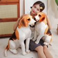 thumbnail image 4 of Juguetes de peluche de Beagle para niños, muñecos de peluche de animales bonitos, regalo de cumpleaños, 45/55cm, 4 of 4