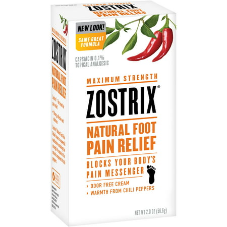 Zostrix ® Force Maximum Foot Pain Relief Cream 2,0 oz Boîte