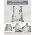 thumbnail image 6 of Eucalyptus Leaves Pillow Cases Standard Size Set of 2 - Microfiber Bed Throw Pillow Covers, Rustic Green Plants Botanical Decorative Lumbar Pillow Cover with Envelope Closure for Sofa/Travel 20"x26", 6 of 6