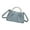 Blue, variant on Women's Small Leather Crossbody Bag Top Handle Satchel Purse Trendy
