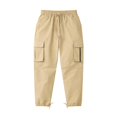 thumbnail image 4 of Mifsaly Mens Cargo Pants Relaxed Fit Jogger Pants with Multi Pockets Comfortable Relaxed Fit Outdoor Work Hiking Bottoms Khaki,XXL, 4 of 5