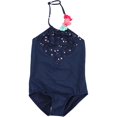 thumbnail image 1 of Roxy Girls Boho One Piece Halter Top Traje de baño, Azul, 4 Roxy Cabestro, 1 of 2