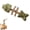 Green, variant on Sterling Whiskers Catnip & Silvervine Chew - Fish Bone for Cats' Dental & Digestive Care