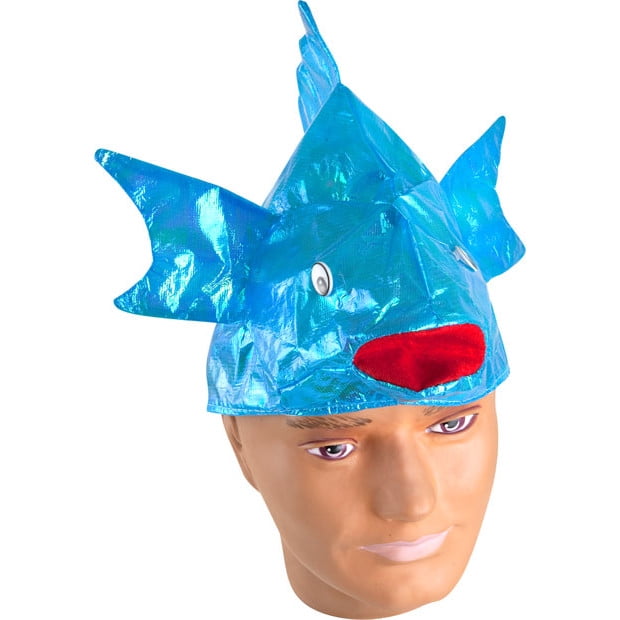 Colorful Iridescent Fish Hat~White 