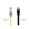 thumbnail image 2 of Monoprice SlimRun - Patch cable - RJ-45 (M) to RJ-45 (M) - 1 ft - UTP - CAT 6a - snagless - yellow (pack of 10), 2 of 2
