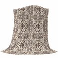 thumbnail image 6 of Brown Flowers Blanket Soft Cozy Warm Throw Blanket for Couch, Plush Fuzzy Flannel Fleece Blankets for Sofa, Vintage Country Abstract Floral Patterned Bed Blankets Lightweight Gifts for Women, 50"x60", 6 of 9