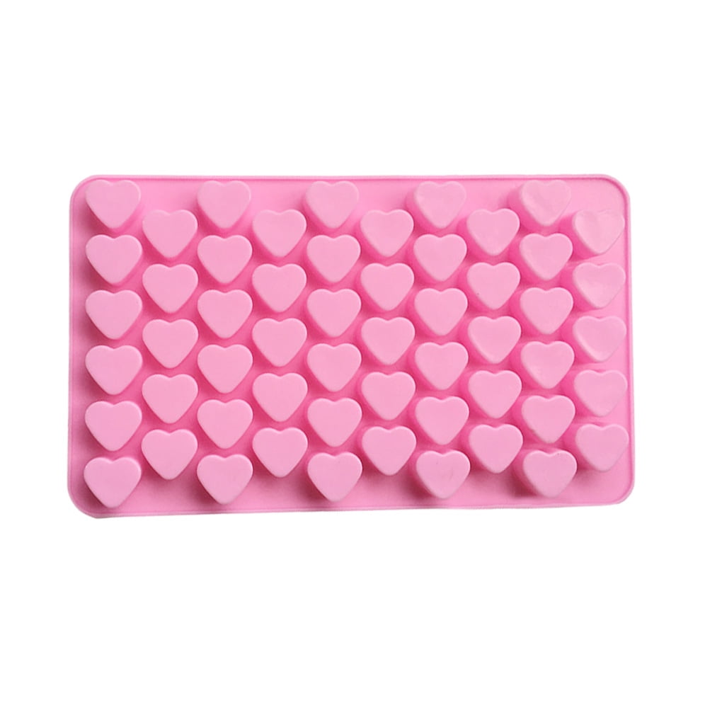 55 Holes Heart Silicone Mold Chocolate Ice Cube Tray DIY Soap Mould Jello Candy 55 Holes Heart Silicone Mold Chocolate Ice Cube Tray DIY Soap Mould Jello Candy